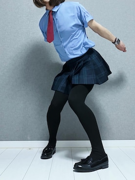 「HANAE MORI（ハナエモリ）のアイテム（スカート、グリーン系）」を使った、miyabiさん（レディース・168cm）の春コーディネート