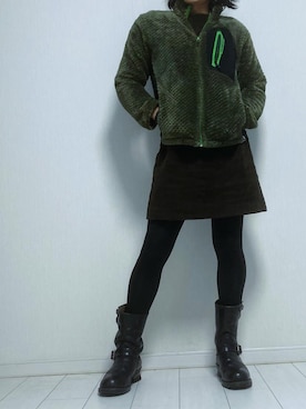「RED WING（レッドウィング）のアイテム」を使った、miyabiさん（レディース・168cm）の冬コーディネート