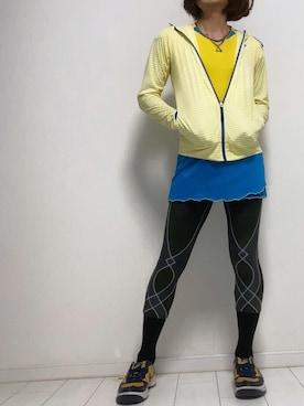 「アスリートタイツ」｜miyabiさん（レディース・168cm）の秋コーディネート