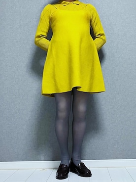「アイテム（タイツ/ストッキング）」を使った、miyabiさん（レディース・168cm）の秋コーディネート