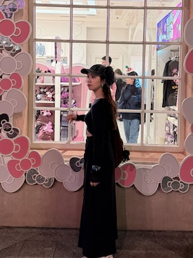 「Ameri（アメリ）のアイテム」を使った、ゆいさん（レディース・159cm）の春コーディネート