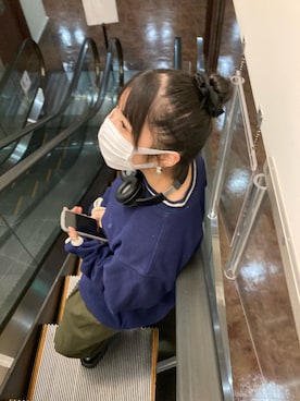 「kutir」｜「アイテム（スウェット）」を使った、00ayさん（レディース・154cm）の冬コーディネート