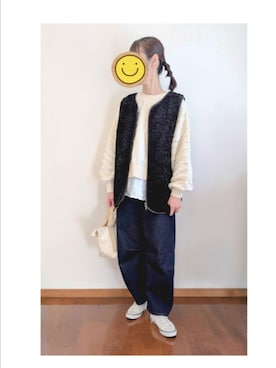 「apres jour mignon（アプレジュールミニョン）のアイテム（その他アウター）」を使った、☆AYA☆さん（レディース・161cm）の冬コーディネート