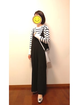 「シルバー」｜「アイテム（サロペット/オーバーオール）」を使った、☆AYA☆さん（レディース・161cm）の春コーディネート