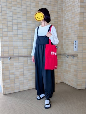 「アイテム（オールインワン・サロペット）」を使った、☆AYA☆さん（レディース・161cm）の秋コーディネート