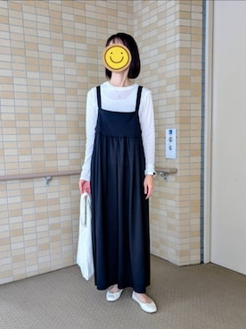「アイテム（バレエシューズ）」を使った、☆AYA☆さん（レディース・161cm）の秋コーディネート