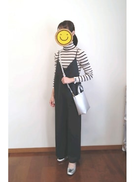 「andme（アンドミー）のアイテム（オールインワン・サロペット）」を使った、☆AYA☆さん（レディース・161cm）の秋コーディネート