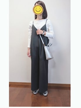 「andme（アンドミー）のアイテム（オールインワン・サロペット）」を使った、☆AYA☆さん（レディース・161cm）の秋コーディネート