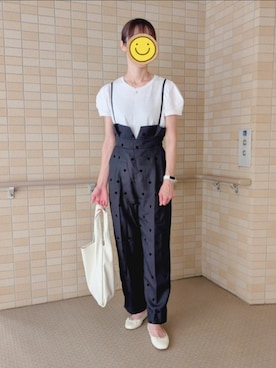 「ドットパンツ」｜☆AYA☆さん（レディース・161cm）の夏コーディネート