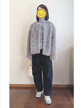 「CONVERSE（コンバース）のアイテム（バッグ）」を使った、☆AYA☆さん（レディース・161cm）の冬コーディネート