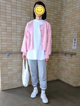 「スエットパンツ」｜☆AYA☆さん（レディース・161cm）の春コーディネート