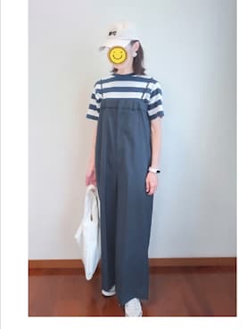 「LOWRYS FARM（ローリーズファーム）のアイテム（オールインワン・サロペット）」を使った、☆AYA☆さん（レディース・161cm）の夏コーディネート