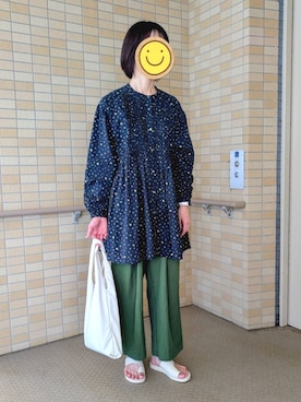 「アイテム（チュニック）」を使った、☆AYA☆さん（レディース・161cm）の秋コーディネート