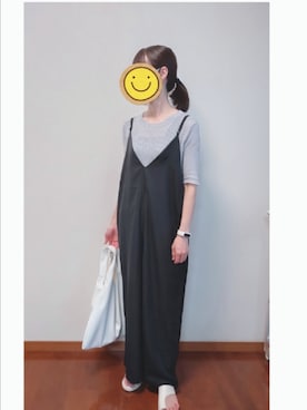 「each（イーチ）のアイテム（オールインワン・サロペット）」を使った、☆AYA☆さん（レディース・161cm）の夏コーディネート