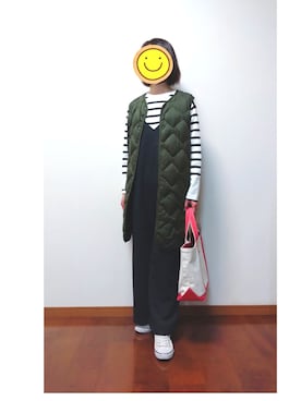 「andme（アンドミー）のアイテム（オールインワン・サロペット）」を使った、☆AYA☆さん（レディース・161cm）の冬コーディネート