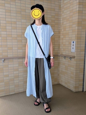 「アイテム（シャツワンピース）」を使った、☆AYA☆さん（レディース・161cm）の夏コーディネート
