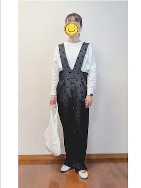 「SUGAR BISKET（シュガービスケット）のアイテム（サロペット/オーバーオール）」を使った、☆AYA☆さん（レディース・161cm）の秋コーディネート