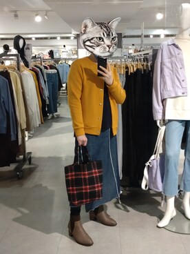 「アイテム（ブーティ）」を使った、MPHさん（レディース・159cm）の冬コーディネート