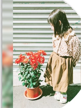 「crocs（クロックス）のアイテム」を使った、pathy5さん（キッズ・90cm）の冬コーディネート