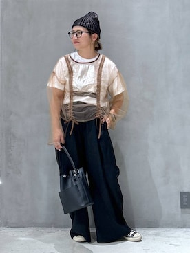 「アイテム（帽子）」を使った、asamiさん（レディース・155cm・30代）の夏コーディネート