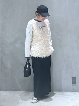 asamiさんの「リンガーロゴ長袖T / 318744」を使ったコーディネート