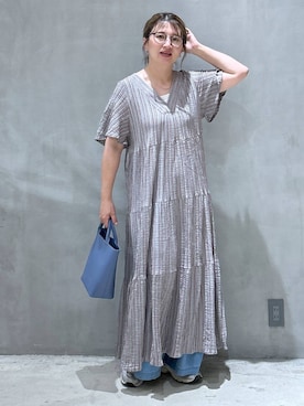 「アイテム（ワンピース）」を使った、asamiさん（レディース・155cm・30代）の夏コーディネート