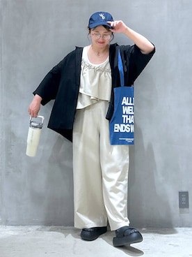 「アイテム（食器/キッチン）」を使った、asamiさん（レディース・155cm）の夏コーディネート