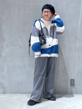 「アイテム（帽子）」を使った、asamiさん（レディース・155cm・30代）の秋コーディネート