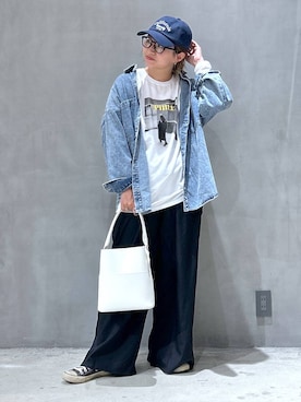 「アイテム（帽子）」を使った、asamiさん（レディース・155cm・30代）の夏コーディネート