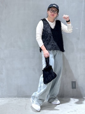 「アイテム（帽子）」を使った、asamiさん（レディース・155cm・30代）の秋コーディネート