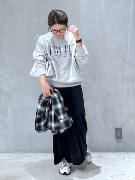 「アイテム（スカート）」を使った、asamiさん（レディース・155cm・30代）の秋コーディネート