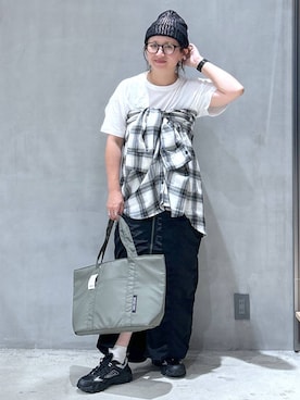 「アイテム（帽子）」を使った、asamiさん（レディース・155cm・30代）の秋コーディネート