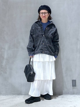 「アイテム（帽子）」を使った、asamiさん（レディース・155cm・30代）の秋コーディネート