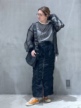 「アイテム（スカート）」を使った、asamiさん（レディース・155cm・30代）の冬コーディネート