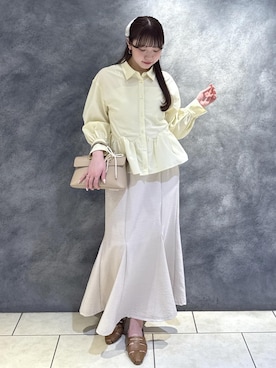 「VIS（ビス）のアイテム（アクセサリー）」を使った、minary1005さん（レディース・158cm）の春コーディネート