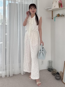 「VIS（ビス）のアイテム（パンツ）」を使った、minary1005さん（レディース・158cm）の夏コーディネート