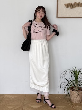 「VIS（ビス）のアイテム（アクセサリー）」を使った、minary1005さん（レディース・158cm）の夏コーディネート