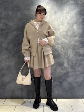 「Juze（ジュゼ）のアイテム」を使った、minary1005さん（レディース・158cm）の秋コーディネート