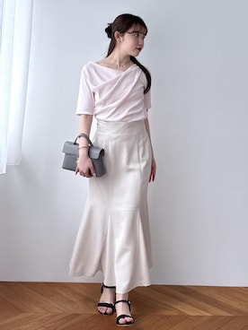 「VIS（ビス）のアイテム（アクセサリー）」を使った、minary1005さん（レディース・158cm）の春コーディネート