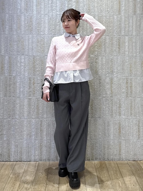 美easy】ウーリッシュ2タックワイド/スラックスパンツ【洗える