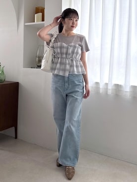 「VIS（ビス）のアイテム」を使った、minary1005さん（レディース・158cm）の春コーディネート
