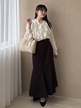 「VIS（ビス）のアイテム（バッグ）」を使った、minary1005さん（レディース・158cm）の夏コーディネート
