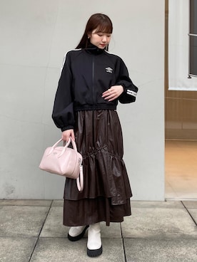「フェスコーデ」｜「アイテム（その他アウター）」を使った、minary1005さん（レディース・158cm）の秋コーディネート