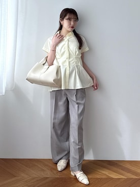 「VIS（ビス）のアイテム（ハンドバッグ）」を使った、minary1005さん（レディース・158cm）の春コーディネート