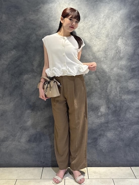 「VIS（ビス）のアイテム（アクセサリー）」を使った、minary1005さん（レディース・158cm）の夏コーディネート