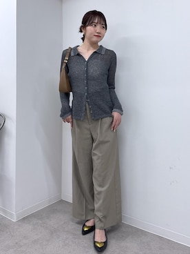「Juze（ジュゼ）のメタルハートパンプス（バレエシューズ）」を使った、minary1005さん（レディース・158cm・20代）の夏コーディネート
