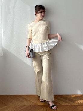 「Juze（ジュゼ）のアイテム」を使った、minary1005さん（レディース・158cm）の春コーディネート