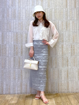 「ワンハンドル」｜「アイテム（帽子）」を使った、minary1005さん（レディース・158cm）の夏コーディネート