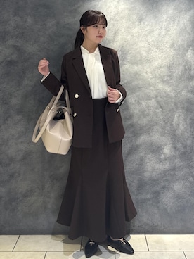 「VIS（ビス）のアイテム（スカート）」を使った、minary1005さん（レディース・158cm）の秋コーディネート