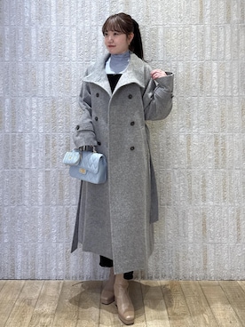 「アイテム（ポーチ）」を使った、minary1005さん（レディース・158cm）の冬コーディネート